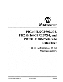 DataSheet PIC24HJ32GP302 pdf